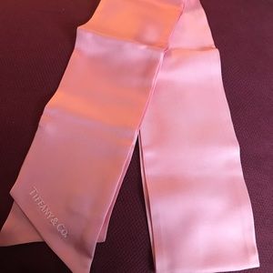 Tiffany & Co Brand New In Box Pink Silk Belt - 60”